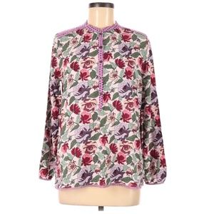 Matilda Jane Dusk Or Dawn Floral Polka Dot Blouse